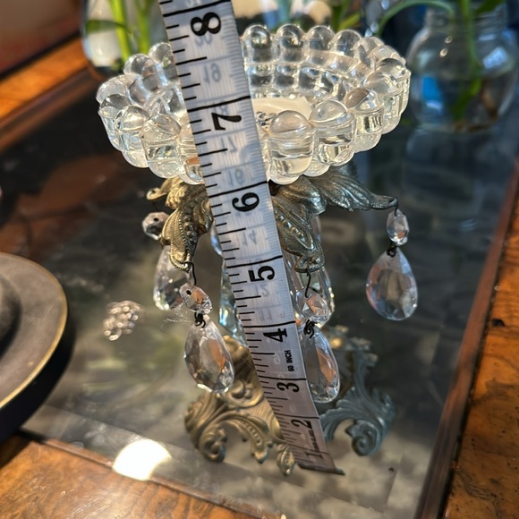 Mid century French country Hollywood style candle holder set - Picture 4 of 5